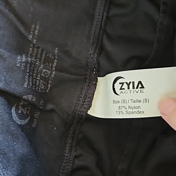 ZYIA Joggers Black With Pockets Size Small - Picture 2 of 2